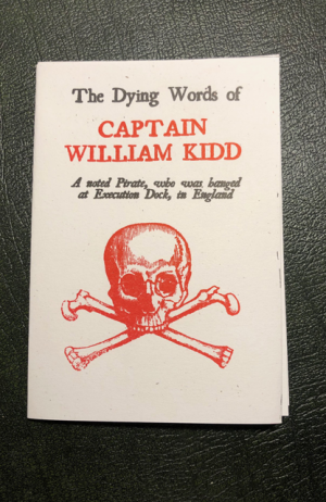 The Dying Words of Captain William Kidd