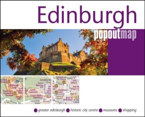 Edinburgh PopOut Map - pocket size, pop up map of Edinburgh city centre by PopOut Maps